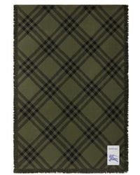 Burberry - Wide Check Wool Silk Scarf - Lyst