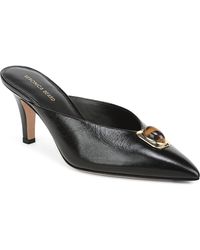 Veronica Beard - Cabochon Leather Pointed Toe Mule - Lyst