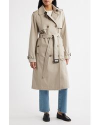 Bernardo - Belted Stretch Cotton Trench Coat - Lyst