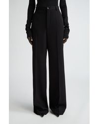 Balenciaga - Regular Fit Wool Barathea Pants - Lyst