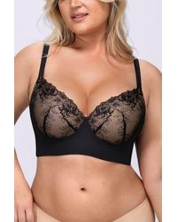 Shapellx - Back Smoothing Lace Underwire Bra - Lyst