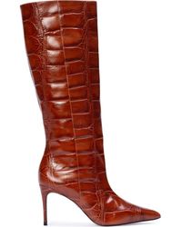 Black Suede Studio - Ember 80 Croc Boot - Lyst