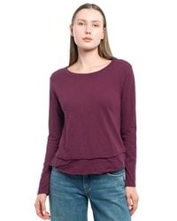 Wilt - Long Sleeve Mock Layer Tee - Lyst
