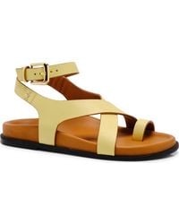 Free People - Anya Ankle Strap Toe Loop Sandal - Lyst