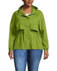 Lands' End - Plus Size Squall Packable Rain Jacket - Lyst
