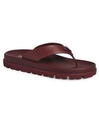 Prada - Lug Sole Flip Flop - Lyst