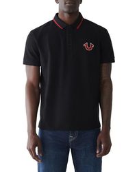 TRUE RELIGION - Logo Graphic Polo - Lyst