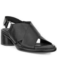 Ecco - Cross Strap Slingback Sandal - Lyst