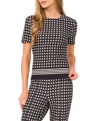 Ted Baker - Midge Geo Print Knit Top - Lyst