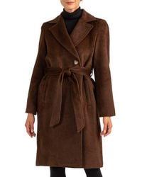 Sofiacashmere - Belted Alpaca & Wool Coat - Lyst