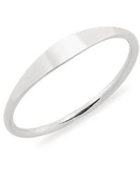 Nashelle - Slim Signet Ring - Lyst