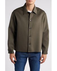 FRAME - Double Face Wool Shirt Jacket - Lyst