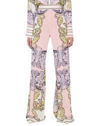 Alice + Olivia - Athena Scarf Print Wide Leg Pants - Lyst