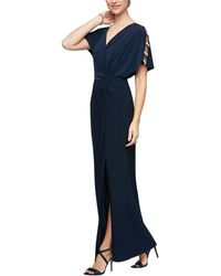 Alex Evenings - 82351544 Sleeve Embellish Long Dress - Lyst