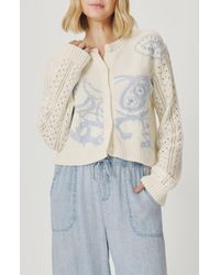 Splendid - Gracie Jacquard Cardigan - Lyst