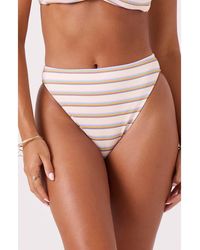 Roxy - Go My Way Soul Search Mid Rise Bikini Bottoms - Lyst