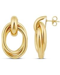 SHYMI - Twisted Oval Drop Earrings - Lyst