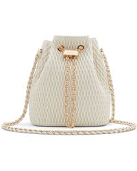 ALDO - Natalya Quilted Faux Leather Bucket Bag - Lyst