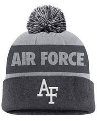 Nike - Air Force Falcons Rivalry Shield Cuffed Knit Hat With Pom - Lyst