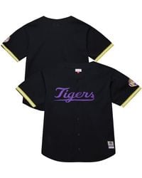 Mitchell & Ness - Lsu Tigers On The Clock Full-Button Fashion Jersey - Lyst