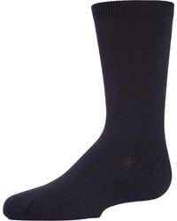 Memoi - Basic Modal Crew Socks - Lyst