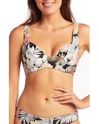 Sea Level - Calypso Floral C- & D-cup Underwire Bikini Top - Lyst