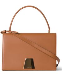 Akris - Medium Alice Leather Top Handle Bag - Lyst