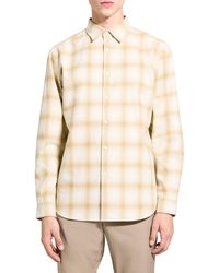 Theory - Irving Fade Flannel Shirt - Lyst