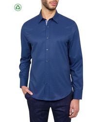 Con.struct - Slim Fit Dot Recycled 4-Way Stretch Performance Long Sleeve Shirt - Lyst