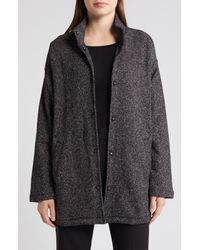 Eileen Fisher - Snap Front Organic Cotton Jacket - Lyst