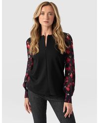 Saint + Sofia - Esme Zip Up Top - Lyst