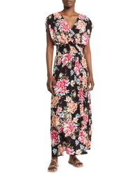 Fraiche By J - Floral Smocked Waist Maxi Dress At Nordstrom - Lyst