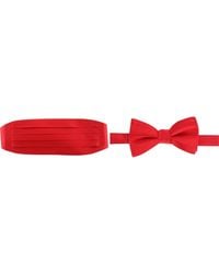 Trafalgar - Sutton Solid Color Silk Cummerbund & Bow Tie Bundle - Lyst