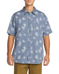 Billabong - Sundays Print Short Sleeve Button-Up Shirt - Lyst