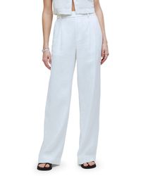 Madewell - The Harlow Linen Wide Leg Pants - Lyst