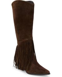 Matisse - Tatum Fringe Pointed Toe Knee High Boot - Lyst