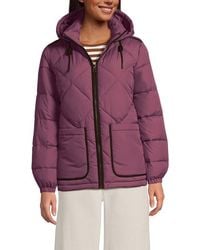 Lands' End - Featherfree Insulated Diamond Quilted Jacket - Lyst