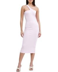 MARCELLA - Cameron One-Shoulder Ponte Midi Dress - Lyst