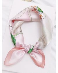 SILKSILKY - Elegant Pure Silk Square Scarf - Lyst