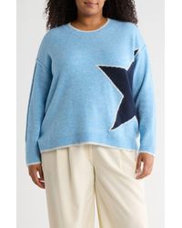 Vince Camuto - Star Detail Crewneck Sweater - Lyst