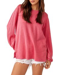 Free People - Soul Song Long Sleeve Cotton Blend Top - Lyst