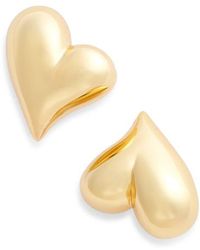 Jenny Bird - Art Heart Button Stud Earrings - Lyst