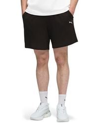 PUMA - Wardrobe Essentials Relaxed Waffle Knit Shorts - Lyst