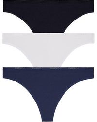 DKNY - Cotton Blend Assorted 3-Pack Thongs - Lyst