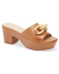 Chocolat Blu - Grecia Platform Slide Sandal - Lyst