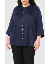 Halogen® - Pintuck Top - Lyst