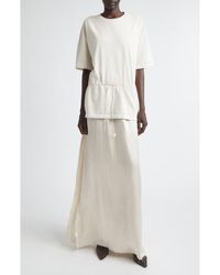 Haikure - Joopy Drawstring Waist Mixed Media T-Shirt Dress - Lyst