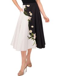 Ted Baker - Mixed Print Cotton Circle Skirt - Lyst