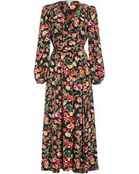 leith floral midi dress