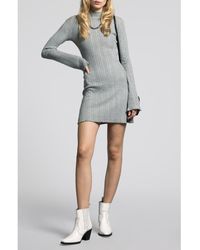 WEEKEND LOS ANGELES - Mirren Long Sleeve Ribbed Sweater Dress - Lyst